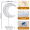 Ramadan Decorations Moon Table Lamp, Moon Shape Rattan Ramadan Desk Lamp Battery Powered Light, Winding Thread LED Crescent Light for Home Bedroom Bedside Desktop Eid Mubarak Decorations